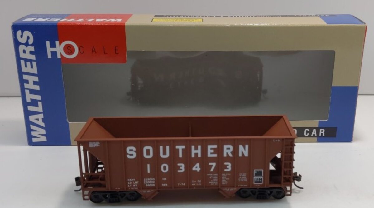 Walthers 932-7405 HO Scale Southern Greenville 100T Twin Hopper #103473 LN/Box