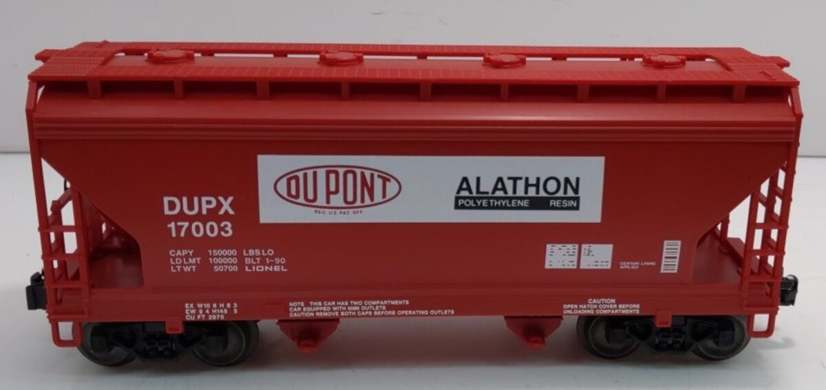 Lionel 6-17003 O Gauge DuPont Center Flow 2-Bay Hopper #17003 EX/Box