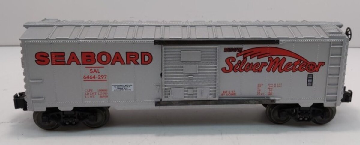 Lionel 6-19290 O Gauge Seaboard Silver Meteor 6464 Boxcar #6464-297 LN/Box