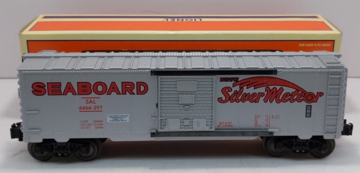 Lionel 6-19290 O Gauge Seaboard Silver Meteor 6464 Boxcar #6464-297 LN/Box