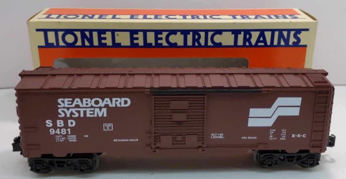 Lionel 6-9481 O Gauge Seaboard System Boxcar NIB