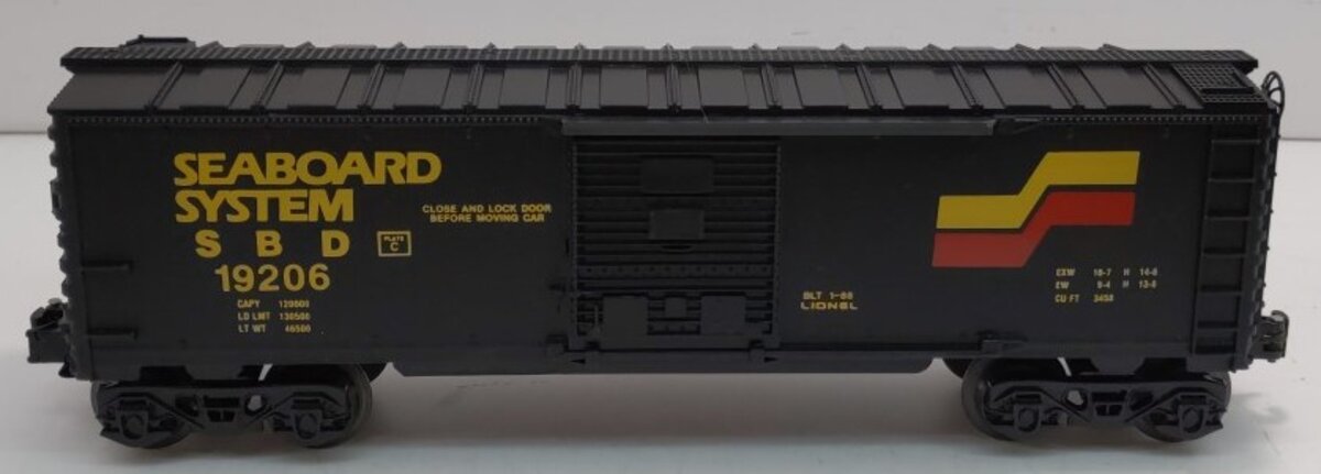 Lionel 6-19206 O Gauge Seaboard System Boxcar LN/Box
