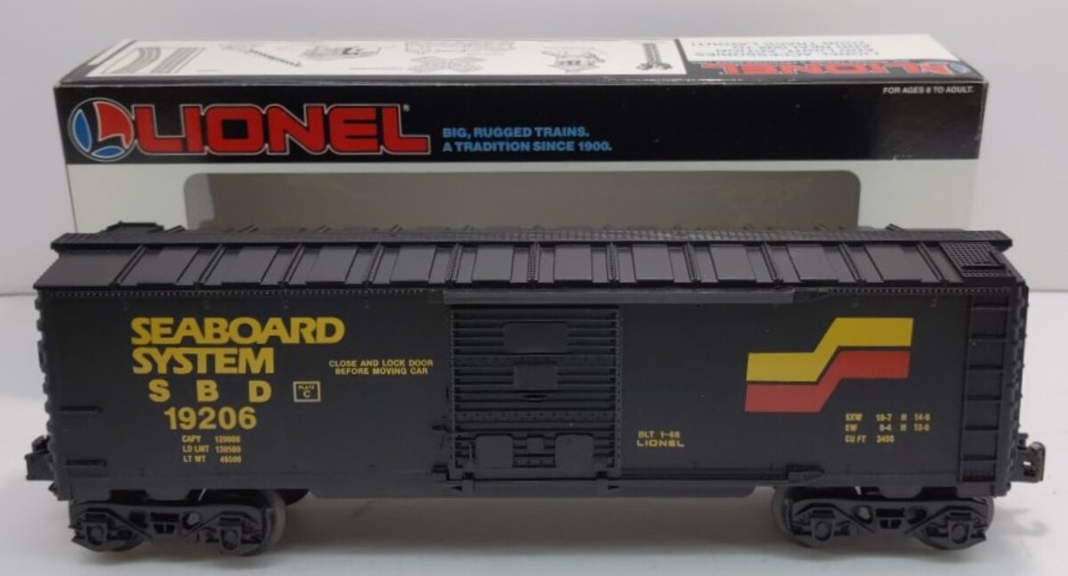 Lionel 6-19206 O Gauge Seaboard System Boxcar LN/Box