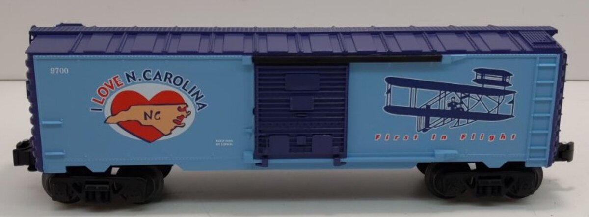 Lionel 6-19986 O Gauge I Love North Carolina Boxcar EX/Box