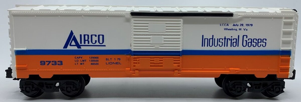Lionel 6-9733 O Gauge Airco LCCA Boxcar with Tank LN/Box