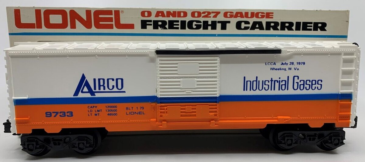 Lionel 6-9733 O Gauge Airco LCCA Boxcar with Tank LN/Box