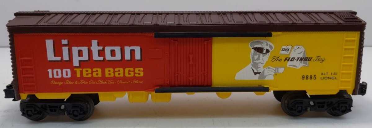 Lionel 6-9885 O Gauge Lipton Tea Billboard Reefer Car LN/Box