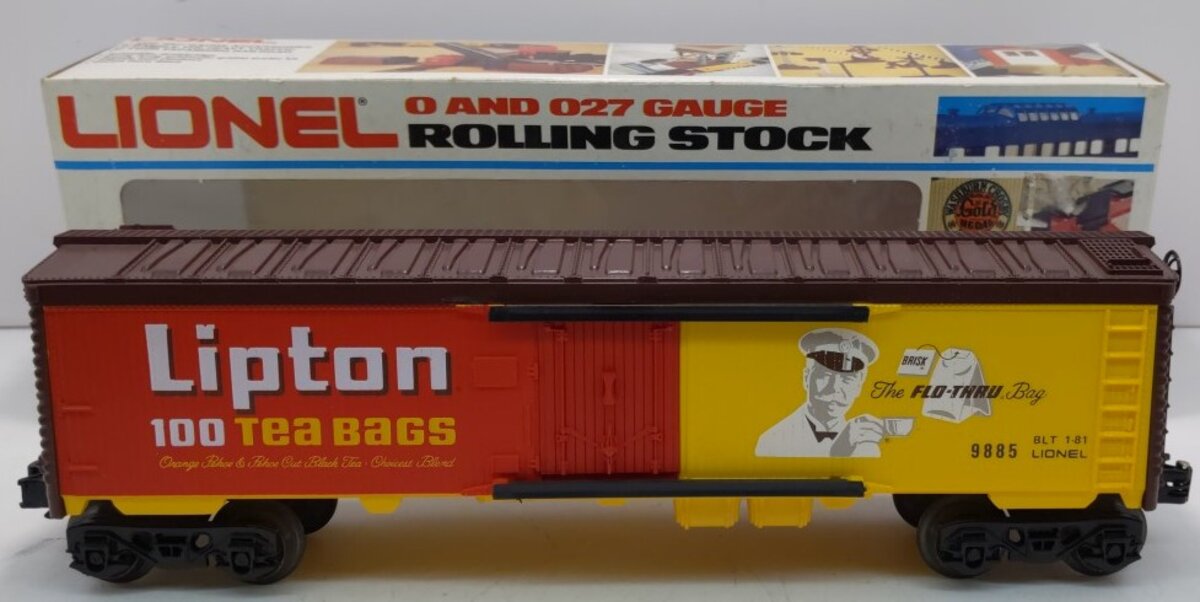 Lionel 6-9885 O Gauge Lipton Tea Billboard Reefer Car LN/Box