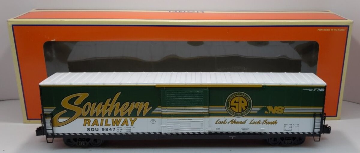 Lionel 6-27849 O Gauge Norfolk Southern Heritage Southern 60' Boxcar #9847