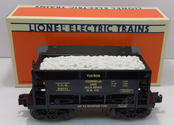 Lionel 6-52011 O Gauge Gadsden Pacific Cornelia & Gila Bend Museum Ore Car LN/Box