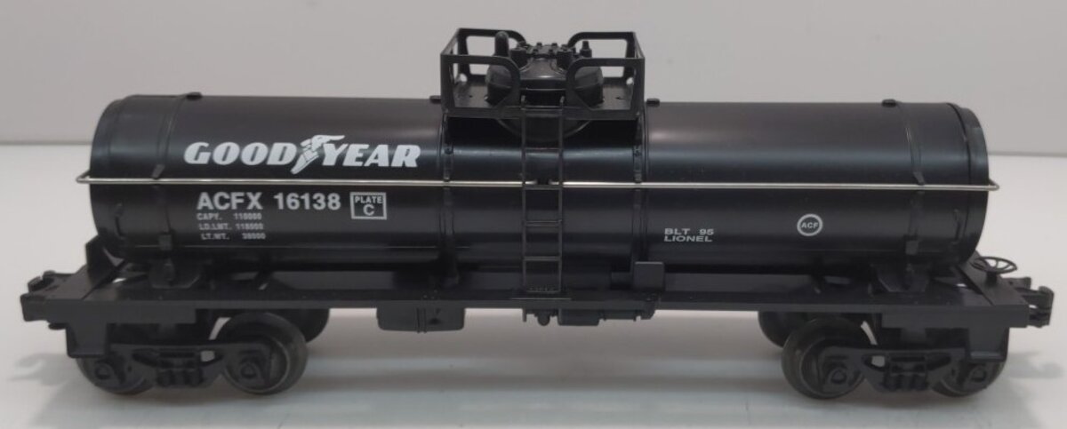 Lionel 6-16138 O Gauge ACFX Goodyear Single Dome Tank Car #16138 EX/Box