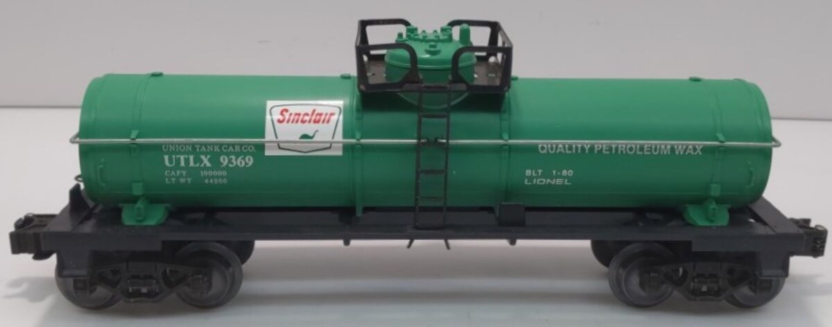 Lionel 6-9369 O Gauge Sinclair Single Dome Tank Car LN/Box