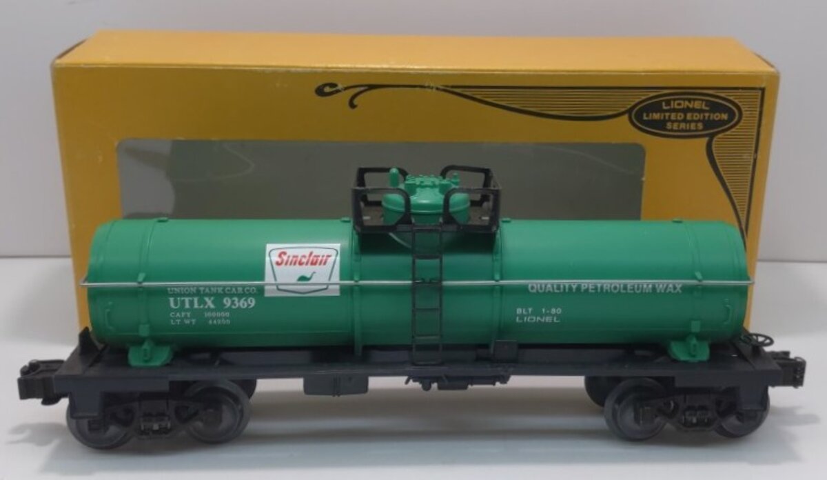 Lionel 6-9369 O Gauge Sinclair Single Dome Tank Car LN/Box