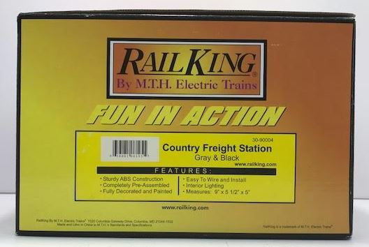 MTH 30-90004 O Gauge Assembled Country Freight Station LN/Box