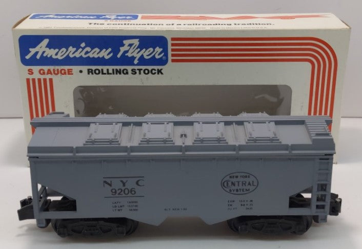 American Flyer 4-9206 S Scale New York Central Covered Hopper #9206 LN/Box