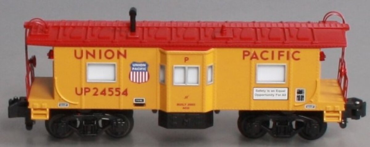 American Flyer 6-48727 S Gauge Union Pacific Lighted Bay Window Caboose #24554 LN/Box