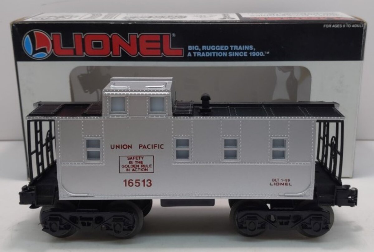 Lionel 6-16513 O Gauge Union Pacific Silver Illuminated Caboose #16513 LN/Box