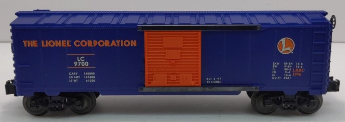 Lionel 6-29200 O Gauge Lionel Railroad Club Boxcar #9700 LN/Box