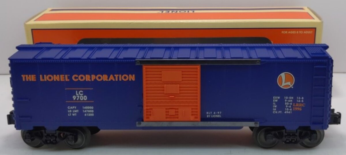Lionel 6-29200 O Gauge Lionel Railroad Club Boxcar #9700 LN/Box