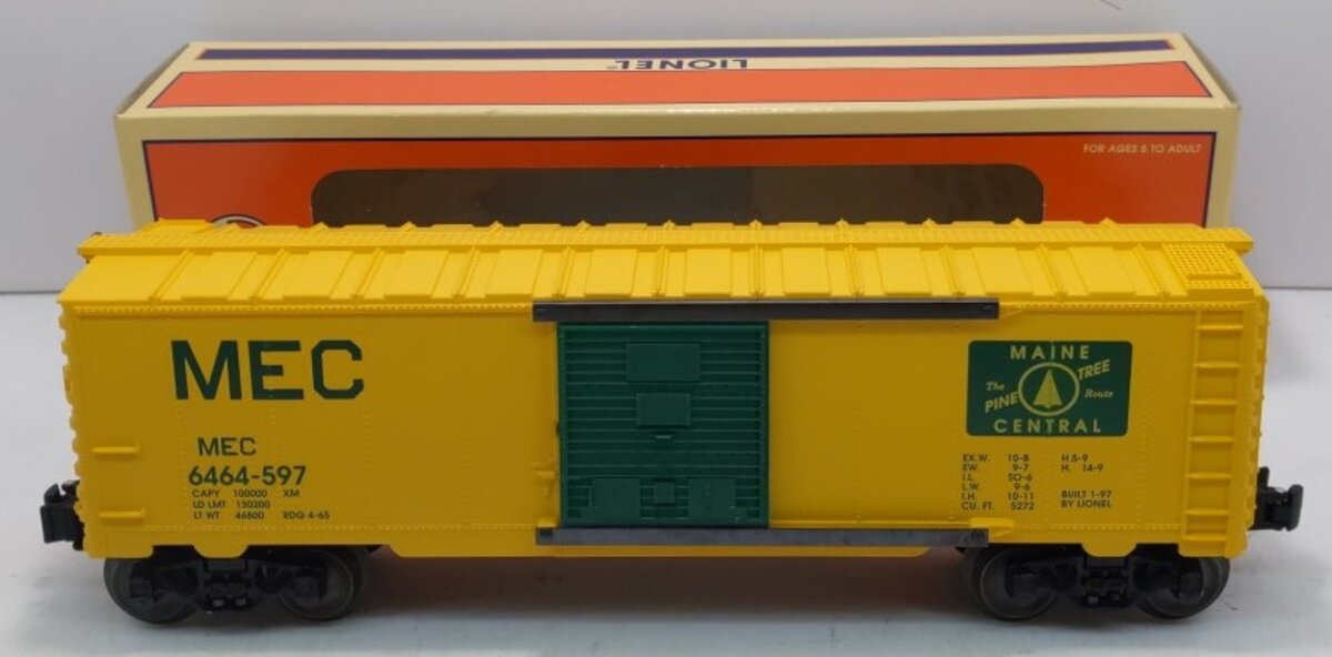 Lionel 6-29203 O Gauge Maine Central Boxcar #6464-597 LN/Box