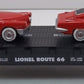 Lionel 6-36000 O Gauge Route 66 Flatcar w/ 2 Sedans #9823-1 LN/Box