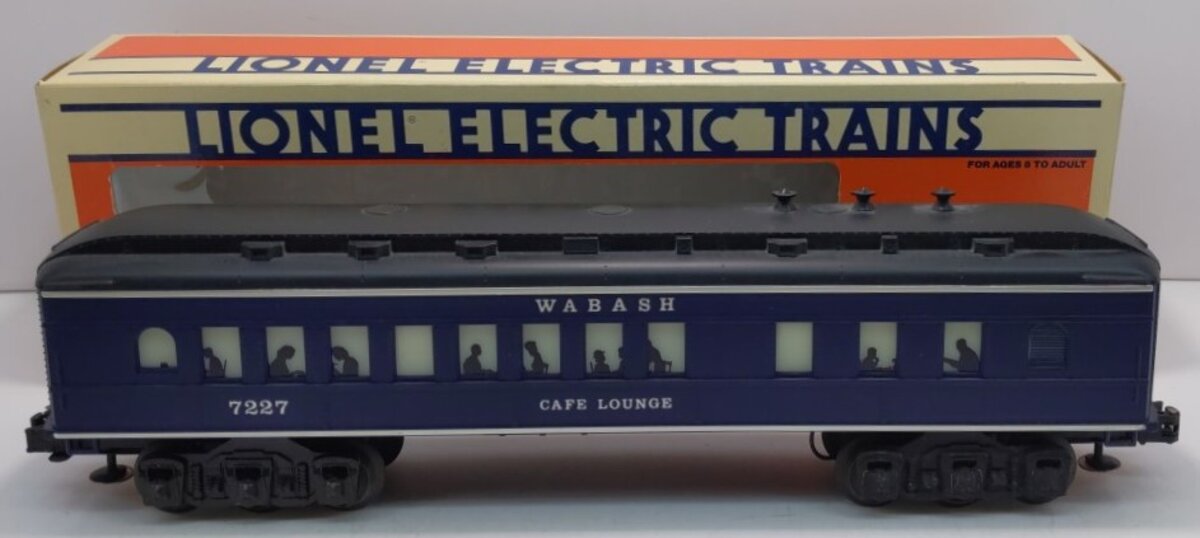 Lionel 6-7227 O Gauge Wabash Café Lounge Car #7227 LN/Box