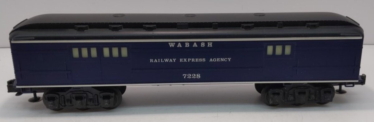 Lionel 6-7228 O Gauge Wabash REA Baggage Car LN/Box