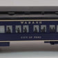 Lionel 6-7230 O Wabash "City of Peru" Passenger Car #7230 (FF #1) NIB