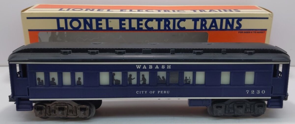 Lionel 6-7230 O Wabash "City of Peru" Passenger Car #7230 (FF #1) NIB