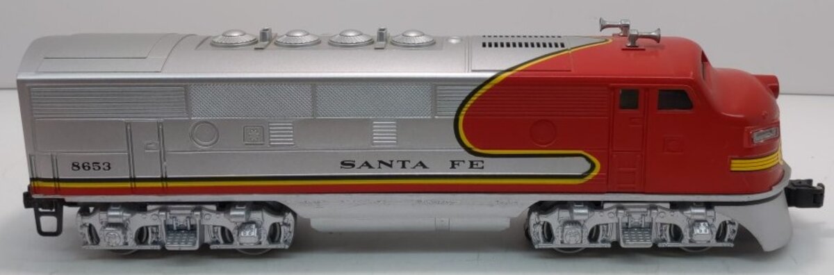 Lionel 6-8653 O Santa Fe F3 A-Unit Non-Powered Diesel Locomotive LN/Box