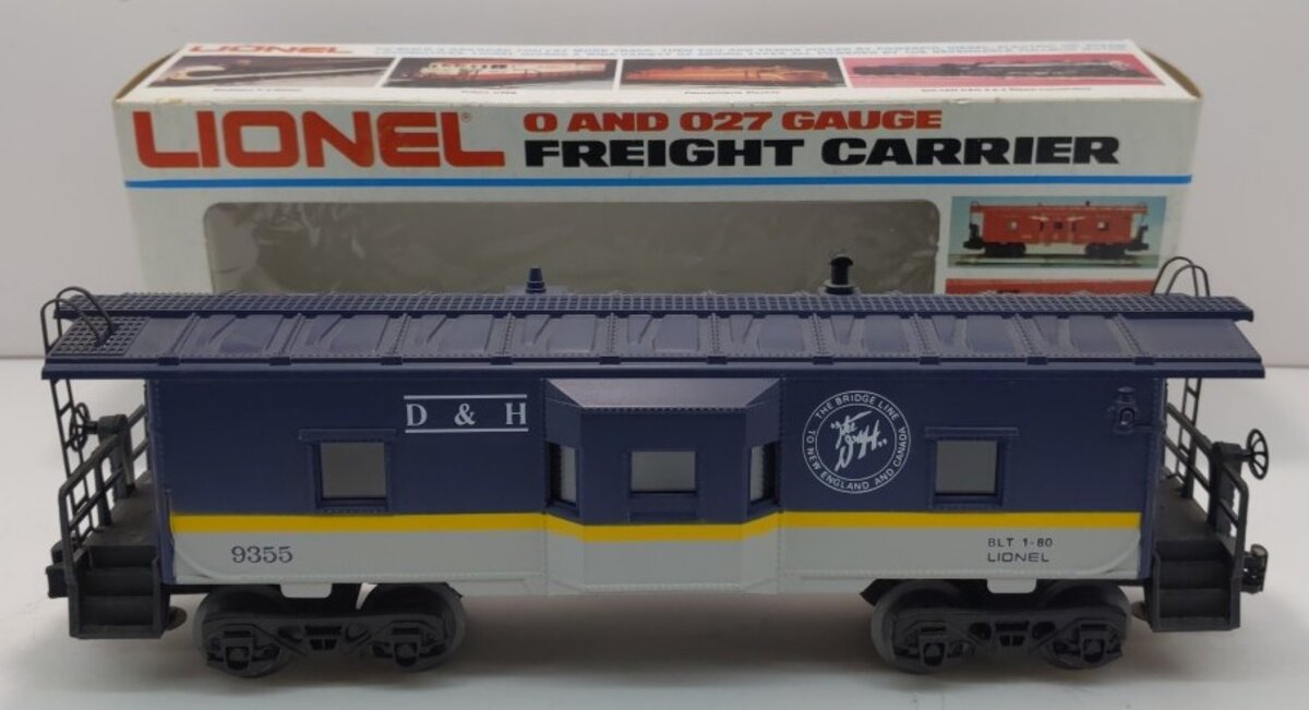 Lionel 6-9355 O Gauge Delaware & Hudson Bay Window Caboose NIB