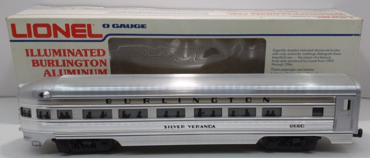 Lionel 6-9580 O Gauge Burlington Aluminum 