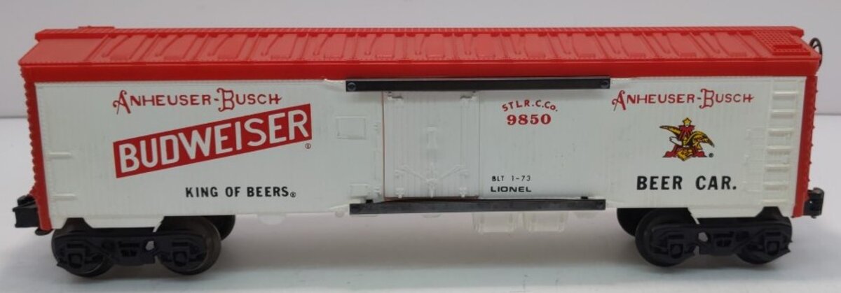 Lionel 6-9850 O Gauge Budweiser Beer Billboard Reefer LN/Box