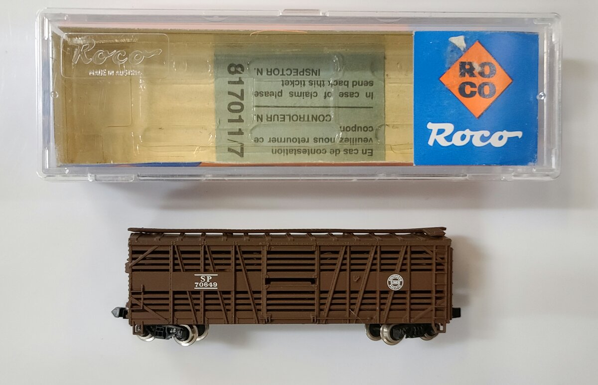 Roco 28685 N Scale Southern Pacific Stock Car #70649