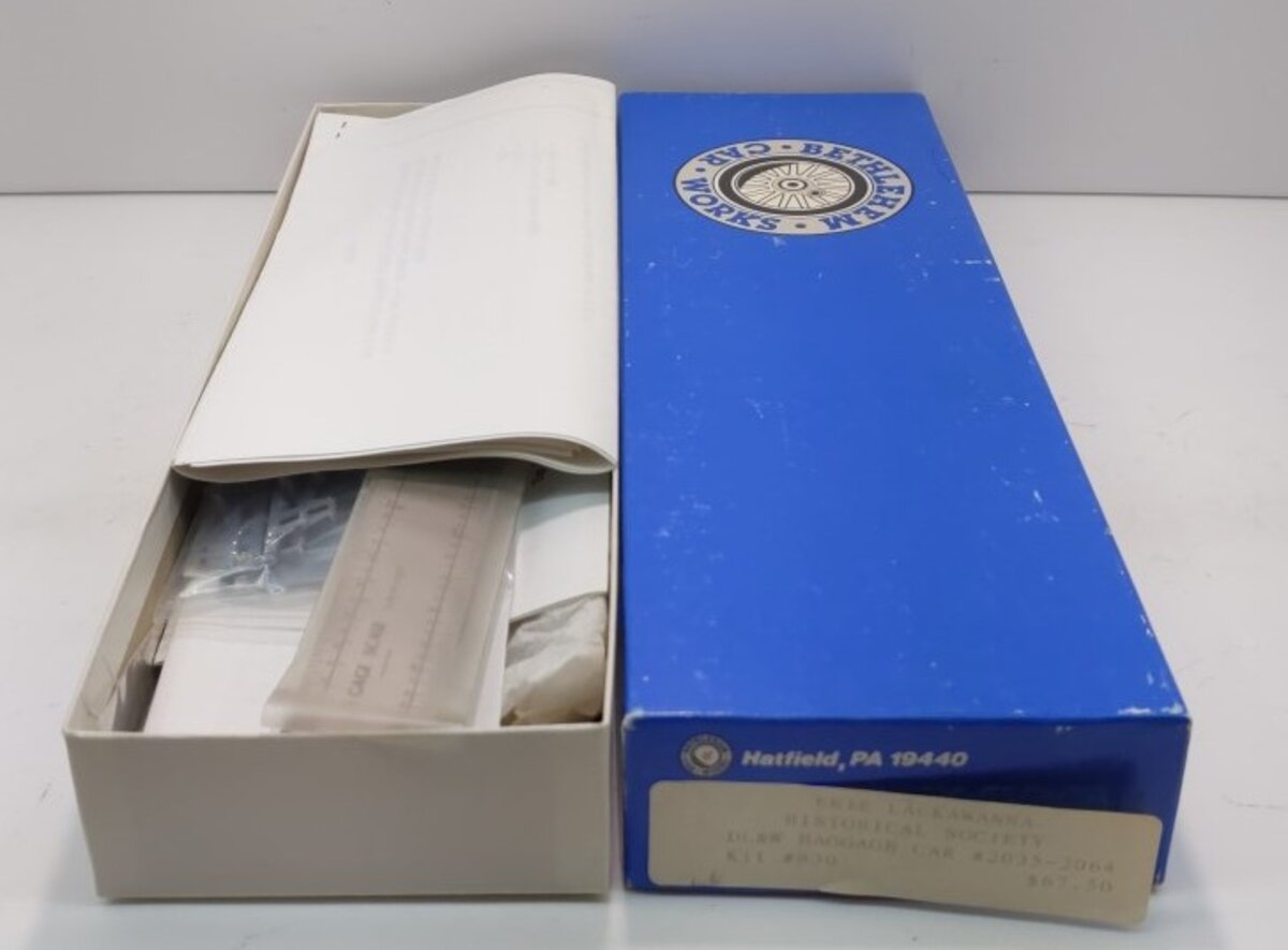 Bethlehem 830 HO Erie Lackawanna DL&W Baggage Car Kit EX/Box