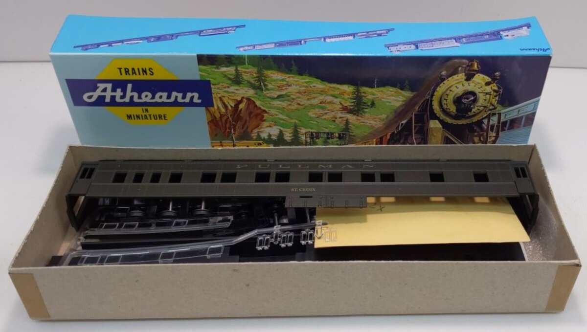 Athearn 1861 HO Santa Fe "St Croix" Pullman Passenger Car Kit
