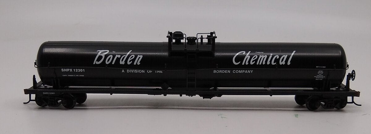 Athearn 7375 HO Borden Chemical 62` Tank Car #12301 LN/Box