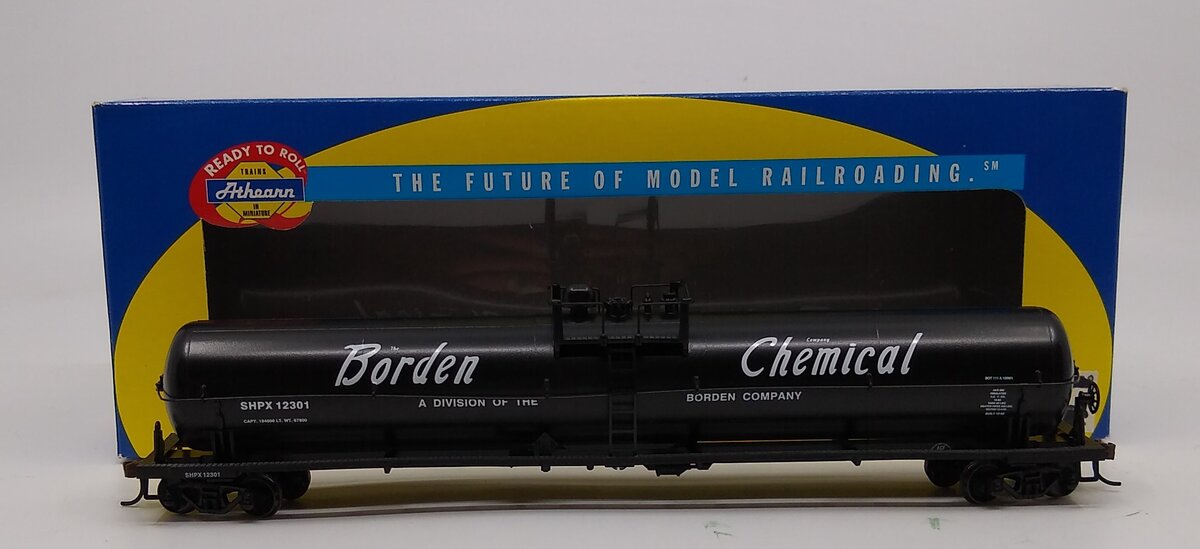 Athearn 7375 HO Borden Chemical 62` Tank Car #12301 LN/Box