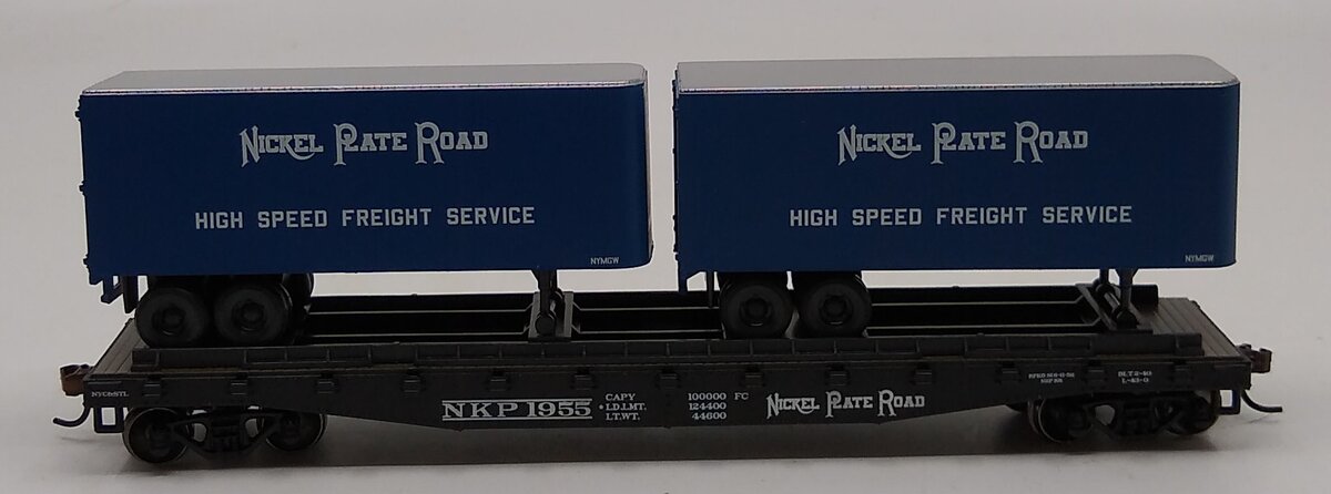 Athearn 92370 HO Scale Nickle Plate Road 50` Flat With Two 25` Trailers #1955 LN/Box