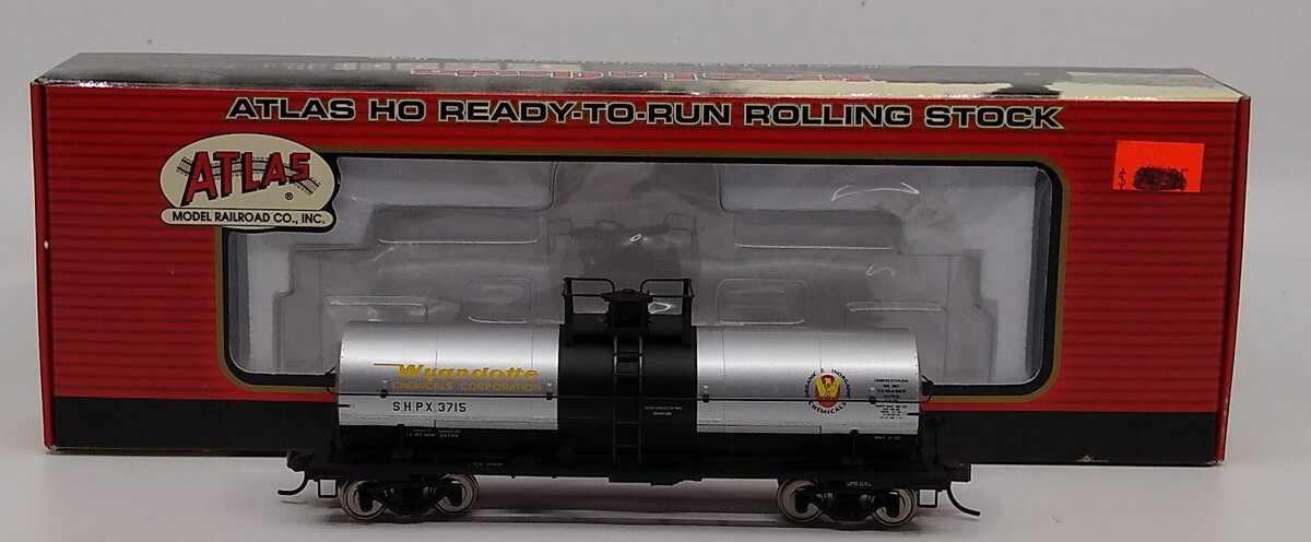 Atlas 1083-1 HO Wyandotte Chemicals 11,000 Gallon Tank Car #3715 MT/Box