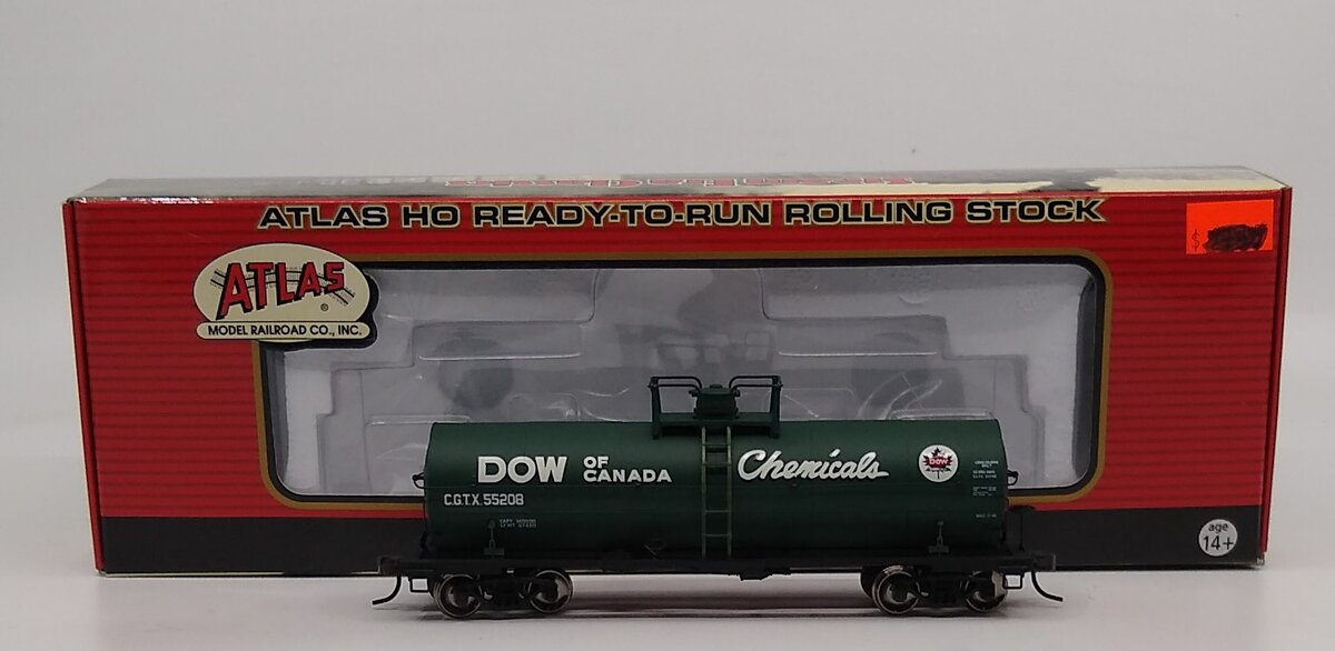 Atlas 1087-1 HO Dow Of Canada 11,000 Gallon Tank Car #55208 NIB
