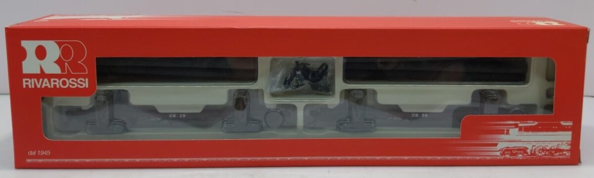 Rivarossi R2345 HO Cass Scenic RR Log Car Set #19 & #30 LN/Box