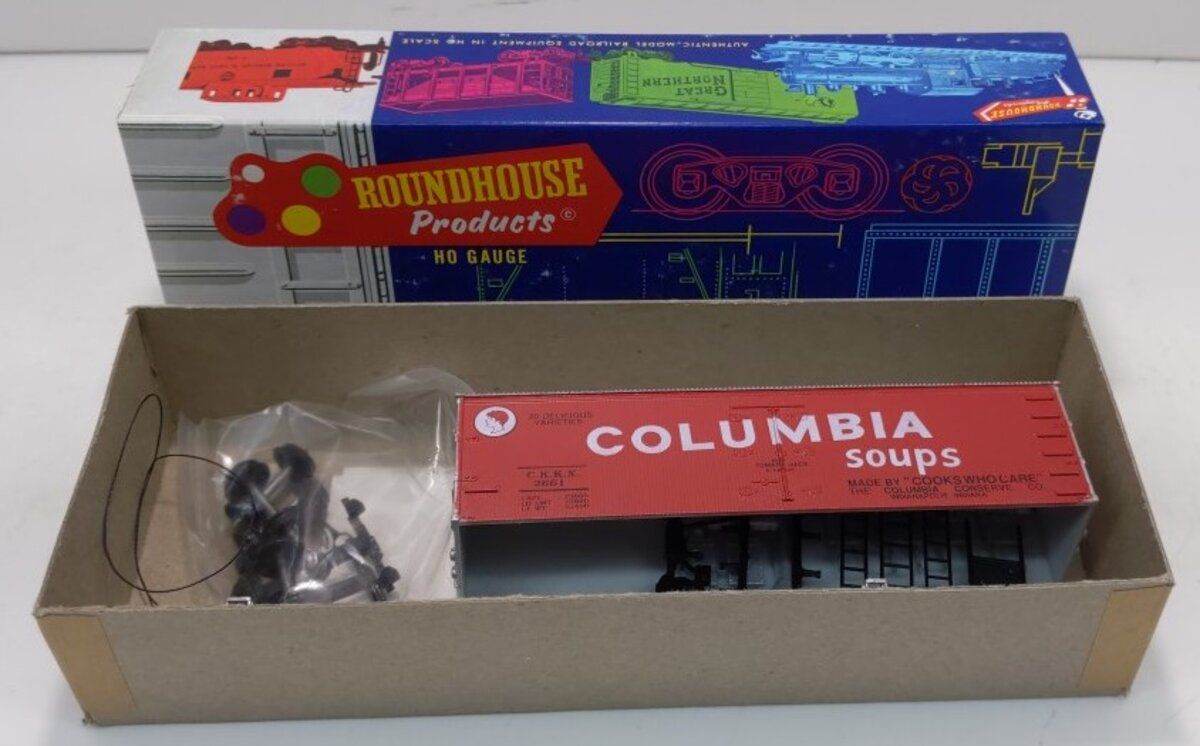 Roundhouse 3130 HO Columbia Soups 36' Billboard Reefer # 2661 Kit