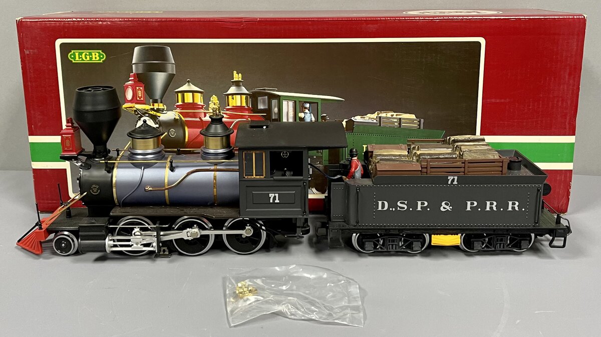 LGB 2028D G Scale DSP&P 2-6-0 Mogul Steam Locomotive & Tender #71 LN/Box