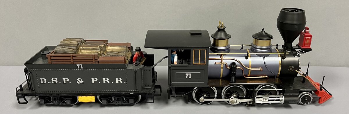 LGB 2028D G Scale DSP&P 2-6-0 Mogul Steam Locomotive & Tender #71 LN/Box