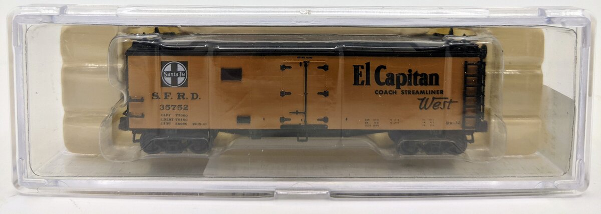 Tex-N-Rails 35752 N Scale Santa Fe "El Capitan" Refrigerator Car LN/Box