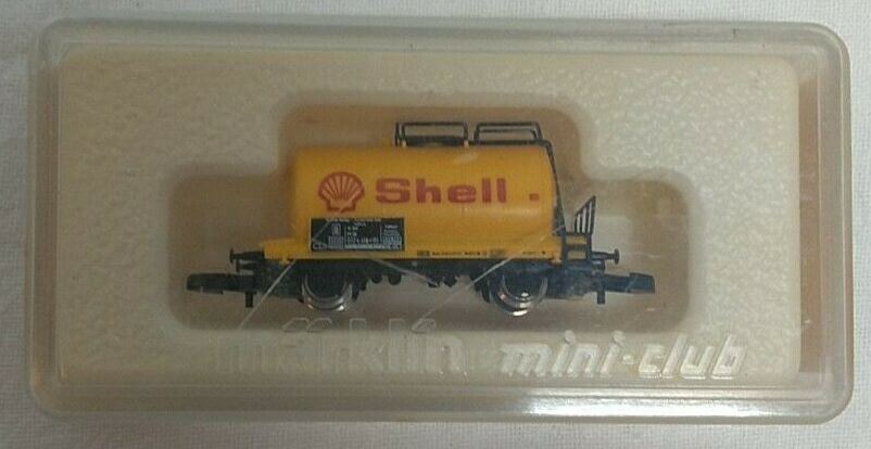 Marklin 8611 Z Scale DB Shell Petroleum Oil 2-Axle Tank Car