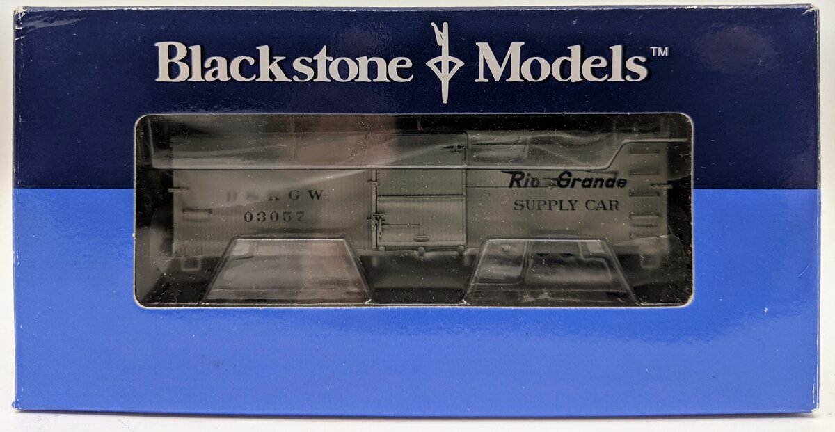 Blackstone Models B340900W HOn3 Scale D&RGW Weathered 30 Ft. Supply Car #03057 LN/Box
