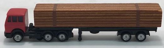 Noch 4745 Z Scale Logging Truck With Red Cab