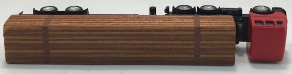 Noch 4745 Z Scale Logging Truck With Red Cab